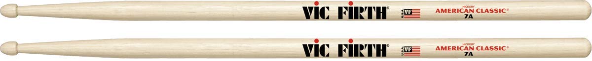 Vic FIrth - American Classic® Drumsticks 7A - American Hickory - Wood Tip
