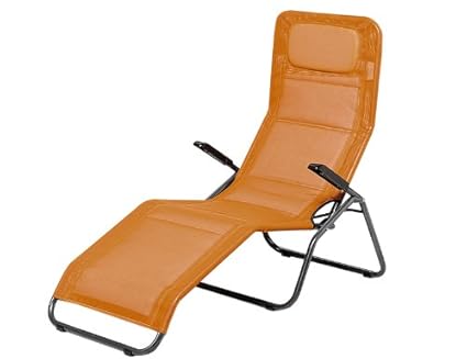 MFG Bäderliege'Pool 2' Gestell anthrazit, Kunststoffbezug terracotta