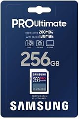 Samsung PRO Ultimate 256GB SD Memory Card U3 200/130MB/s 4K UHD MB-SY256S/WW view 2