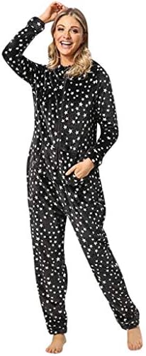 AKwell Women Matching Snowflake Long Sleeves Button Pajamas Set Pajamas Fitted 2 Piece Top Blouse+Pants …