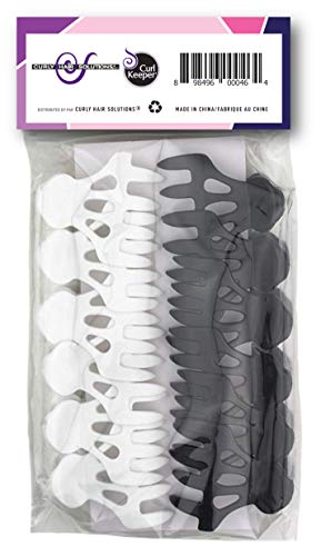 CURLY HAIR SOLUTIONS - Roller Jaw Clamps, 12 Pieces Per Pack - //coolthings.us