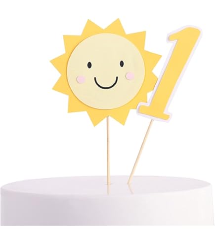 Personalized Sun Cake Topper | Acrylic Cake Topper | First Birthday - View #2