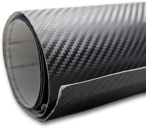 2pc DIY 3d Black Decal Carbon Fiber Vinyl Wrapfilm Sheet Sticker 24"x60" / 60 X152cm Item Location:usa Black Carbon Fiber Vinyl Wrap Film