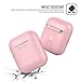 AhaStyle AirPods Case Silicone Protective Cover Skin Shock Proof Apple Airpods Charging Case (Pink)