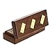Dominoes Game Set Double 28 Tile Professional Domino Games Wooden Box Brass Inlay Tile Game - 8 Inch