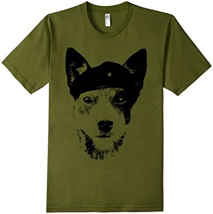 Men's Lua the Pup - Che Guevara T-Shirt Small Olive