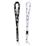 Lanyard with Hook and Buckle, Street Fashion Neck Lanyard for Keys Phones ID Badge Holder Bags Accessories - 2 Pack