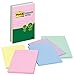 Post-it Greener Notes, 4x6 in, 5 Pads, America's #1 Favorite Sticky Notes, Helsinki Collection, Pastel Colors (Pink, Blue, Mint, Yellow), Clean Removal, 100% Recycled Material (5428-AP)