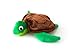 Fetch Pet Products Hatchables Interactive Hide and Seek Puzzle Plush Dog Toy, Inside Out and Reversible, Hides Treats and Kibble, Egg and Animal 2 in 1 Squeaky Toy Turtle