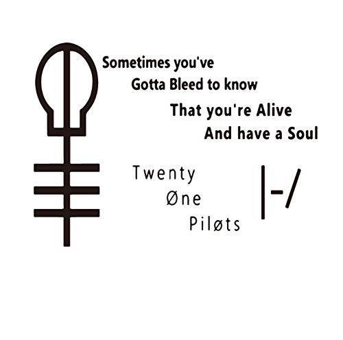 Karrybizi Wall Art Decal Sticker Twenty One Pilots Quotes