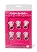Darice VL2769, Just for The Girls LED -Light Emitting Diode, Engagement Ring 1.75, 6 Piece, Silver