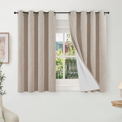 Lajode Linen Blackout Curtains Long