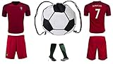 Portugal Ronaldo #7 Home Kids Soccer Jersey Youth All Sizes (13-12)