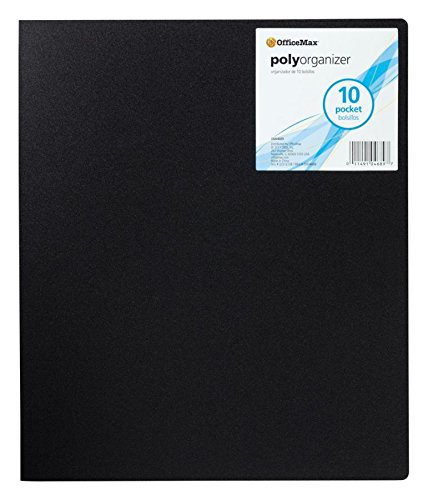 Amazon.com : OfficeMax 10-Pocket Poly Organizer, Letter, Assorted (No ...