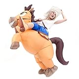 Spooktacular Creations Inflatable Cowboy Riding a Horse Air Blow-up Deluxe Halloween Costume - Adult Size