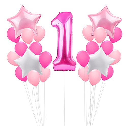 Girls 1st Birthday Balloon Decoration For 1st Birthday Decoration