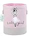 LANGYASHAN Laundry Basket Canvas Collapsible Organizer Storage Basket for Boys Girls Laundry Hamper Toy Bins Gift Baskets Bedroom Clothes Children Nursery (little girl)