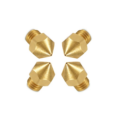 BALITENSEN 5pcs 3D Printer MK10 Nozzle 0.4mm Brass M7 Thread Nozzle for Flash Forge/Dremel/Wanhao 1.75mm Filament ABS PLA - Thumbnail 4