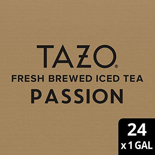TAZO Passion Fresh Brewed Iced Tea Unsweetened, Herbal, Caffeine Free