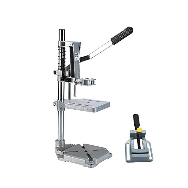 Beauthom Adjustable Drill Press Stand Table with Aluminum Vise Bench Clamp Workstation Repair