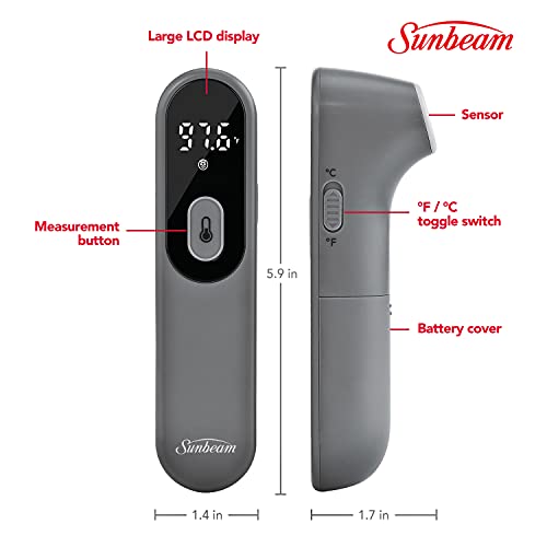 Sunbeam Touchless Body & Object Digital Infrared Thermometer for Adults