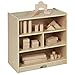 ECR4Kids Mobile Block Storage Cart, Small, Classroom Furniture, Natural