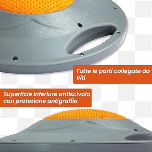 Balance Board Ø42 cm | Tavola Propriocettiva con Maniglie