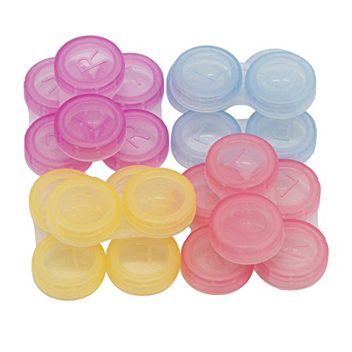 Zagarzoom Contact Lens Case,Contact Lens Case Travel Colorful 12 packs