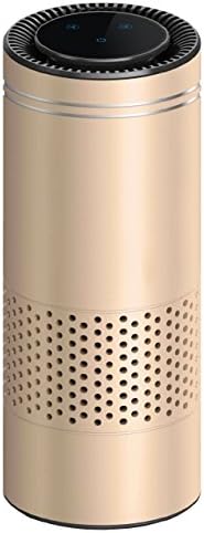 Gesture Control HEPA Air Purifier for Allergy Sufferers,Remove Smoking Dust Pollen and Bad Odors,Air Cleaner Freshener Perfect for Car Office Desktop and Bedroom Air Purifier(Gold)