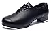 Joocare Men's Oxford Lace up Jazz Tap Dance Shoes (10, Black)