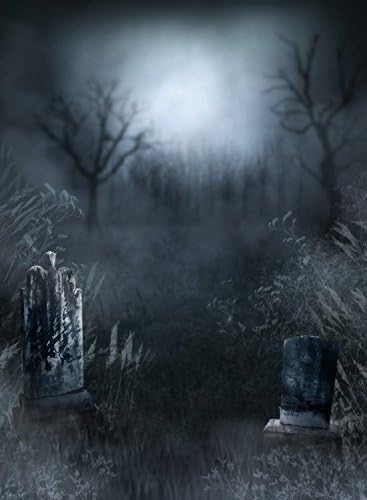 Happy Halloween Forest 6.5 Ft*5 Ft (200cm*150cm) Polyester Cotton Photo Background Seamless Waterproof Printed Photography Backdrop
