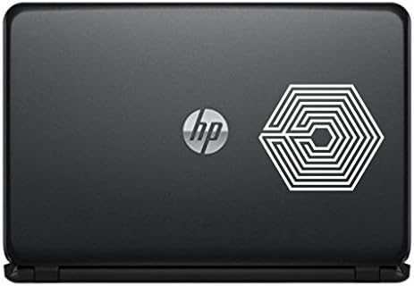 Exo Logo Version 9 Vinyl Decal Sticker for Computer MacBook Laptop Ipad Electronics Home Window Custom Walls Cars Trucks Motorcycle Automobile and More (White)