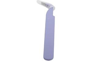Sky Blue Curved Tweezers, Medium Carbon Steel Fine Tip Tool with Accurate Efficient Design Easily Clips Handbook Stickers, Cu