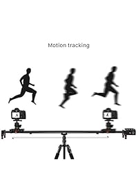 Control deslizante de cámara motorizada GVM de 51 "con control remoto inalámbrico, viaje de ida y vuelta automático, lapso de tiempo, captura de video, modo de espera de 24 horas, control deslizante suave y estable, con batería