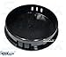 SeaLux Marine Boat Black 2-5/8 INCH Plastic Boat Center Steering Wheel Cap for Boat Destroyer Steel Wheels