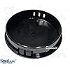 SeaLux-Marine-Boat-Black-2-58-INCH-PLASTIC-BOAT-CENTER-STEERING-WHEEL-CAP-for-Boat-Destroyer-Steel-Wheels