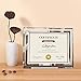 Giftgarden 8.5x11 Glass Frame Set of 2, Clear 8.5 x 11 Picture Frames for Certificate Document Award Tabletop Display