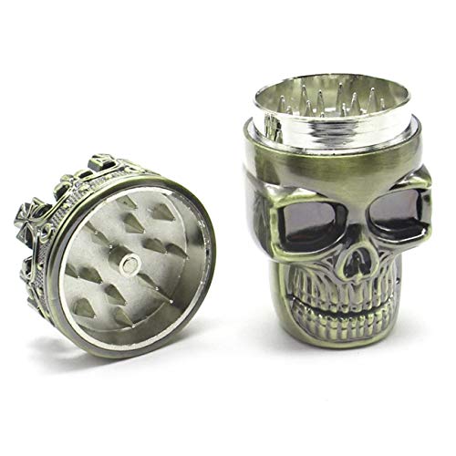Liobaba Small Size 3 Layers Men Skull Head Shape Grinder Portable Herb Tobacco Herb Spice Crusher Hookah Smoking Accessories