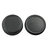 JJC L-R14 Body Cap and Rear Lens Cap for FUJIFILM X Mount Camera Body and FJ X Mount Lens