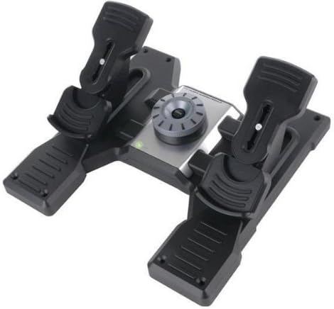 SAITEK USB 2.0 Pro Flight Rudder Pedals + BL-USB2HUB2B 4-port USB hub
