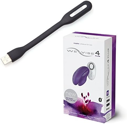 Dyconn USB LED Reading Light with We Vibe 4 Plus Purple