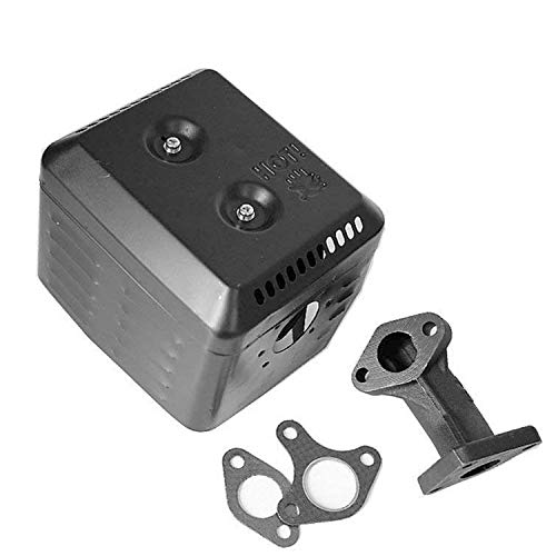 Parts Club Muffler Exhaust Assembly Fits Honda GX340 GX390 11HP & 13HP with Head Shield Manifold and Two Gaskets
