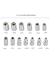 Replaitz Kit de herramientas de combinación de llave de carraca para reparación automática