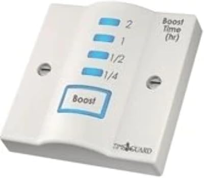 Timeguard TGBT4 Electronic Boost Timer 3kW White Easy Push Button Control