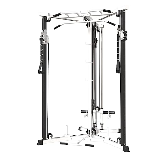 Cable Crossover Machine, syedee Functional Trainer with 17 Height ...