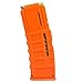 Worker Magazines, Worker F10555 15-Darts Banana Clip Injection Mold Magazine Clip for Nerf N-Strike Elite Blaster - (Orange)