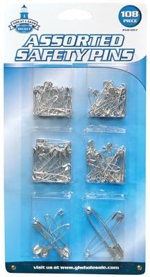Great Lakes Wholesale108PC Safe Pin ASSTD
