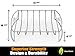Cave Tools Rib Roast BBQ Rack - Roasting & Cooking Chicken Turkey Hams on Gas or Charcoal Grill Smoker or in Oven - Best Dishwasher Safe Stainless Steel for Barbecue Meat