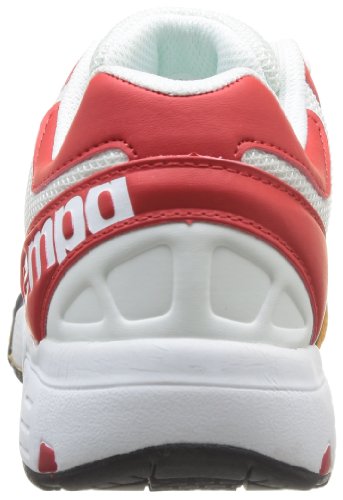Kempa Women's Tornado Handball Shoes 44 Eu (9.5 Damen's Uk) White White (White/Red/Fluo Yellow 02)