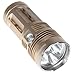 SecurityIng® Golden Waterproof 3X T6 3000 Lumens LED Flashlight Bright Lamp Light Torch (18650 Battery Not Included)